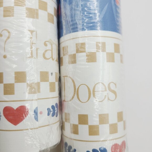 Vintage Geese Wallpaper Border Cottage Core Pink Blue Goose 2 Pack Sealed NOS - Picture 6 of 11